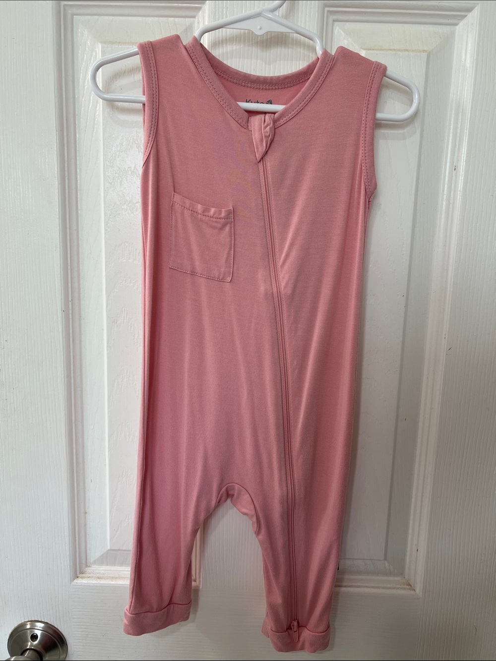 Kyte baby sleeveless zippered romper